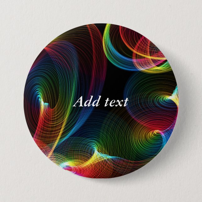 Abstract Swirls colourful template 7.5 Cm Round Badge (Front)