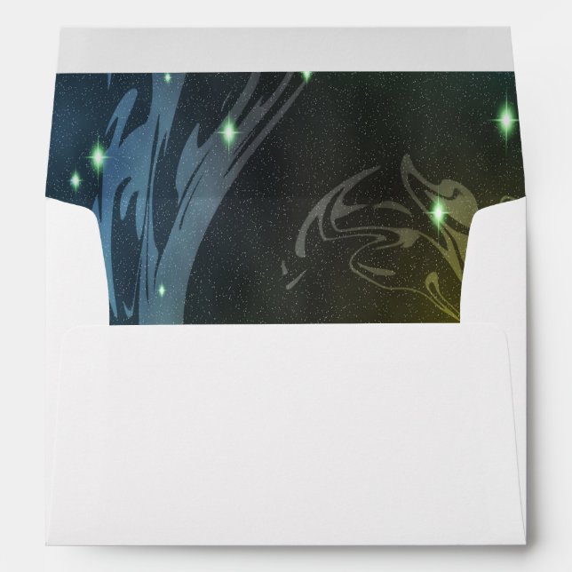 Abstract Swirls Envelope (Back (Bottom))