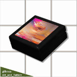 Abstract Swirls of Colour Gift Box<br><div class="desc">warm  colours of orange yellow and grey in swirls of blocky  shapes.</div>