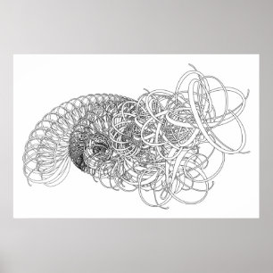 abstract swirls poster