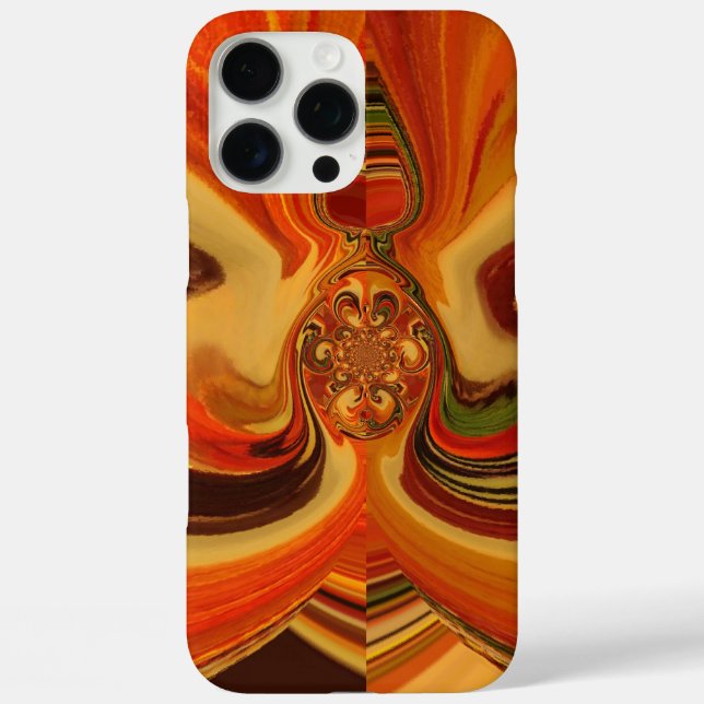 Abstract Swirls with Teardrop Centre Art Print Case-Mate iPhone Case (Back)
