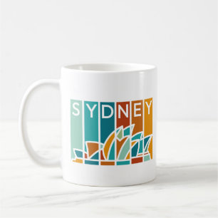 Abstract Sydney Opera House for Travel Lovers Coffee Mug
