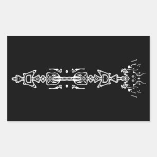 Abstract symbol (sceptre) v2 rectangular sticker