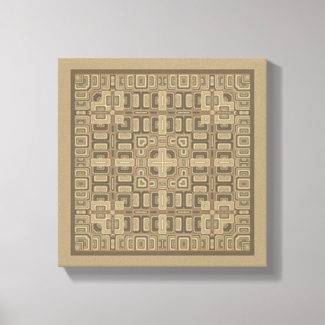 Abstract Symmetric Earth original wall art (Front)