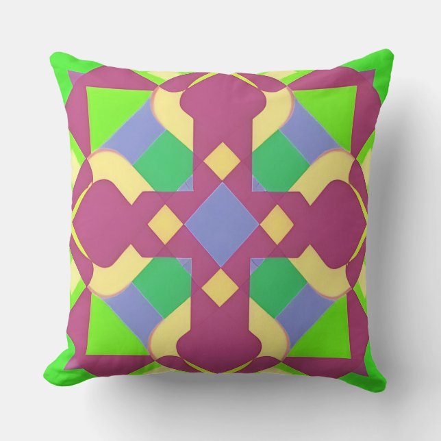 Abstract Symmetrical Design Cushion (Front)