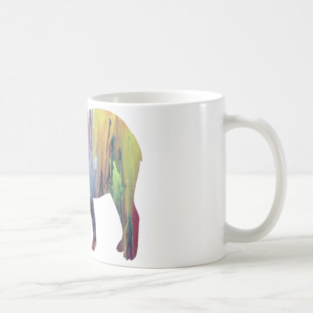 Abstract Tapir silhouette Coffee Mug (Right)
