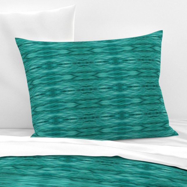 Abstract teal water ripples L-size pattern Pillowcase (Creator Uploaded)