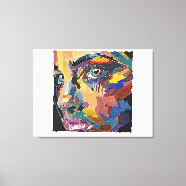 Abstract Tears Painted by Mark Elsen Canvas Print (Front)
