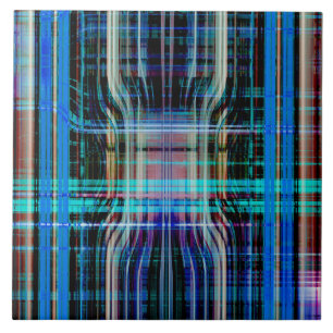 Abstract tech pattern tile