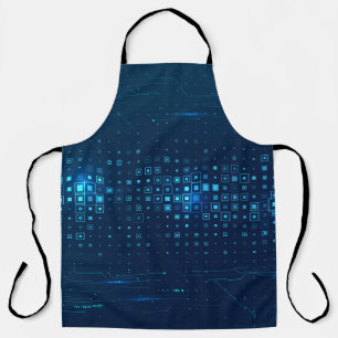Abstract technology background. Digital innovation Apron