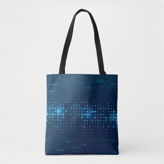 Abstract technology background. Digital innovation Tote Bag (Front)