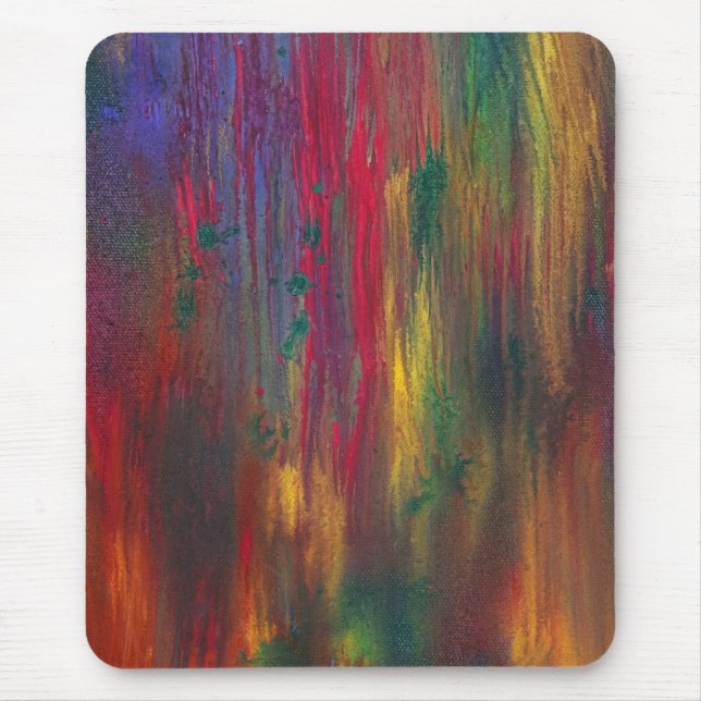 Abstract - Tempera - Night Fall Mouse Mat (Front)