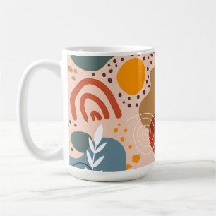 Abstract Teracotta Coffee Mug