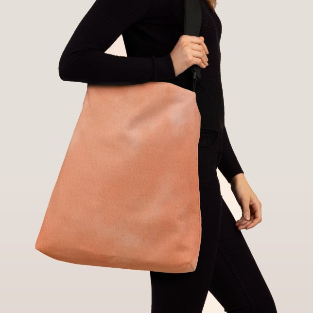 Abstract Terracotta Orange Gradient  Crossbody Bag (Close Up)