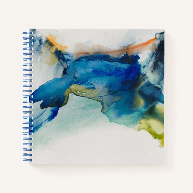 Abstract Terrain - Blue Notebook (Front)