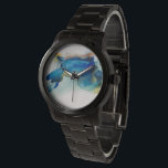 Abstract Terrain - Blue Watch<br><div class="desc">Abstract Terrain II by Sisa Jasper. Unidentifiable shape made from deep blues,  greens,  and accent colours.</div>