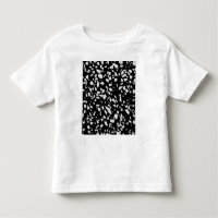 Abstract Terrazzo Mosaic Black and White Pattern