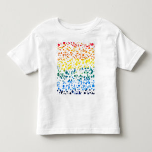 Abstract Terrazzo Mosaic Colourful Rainbow Pattern Toddler T-Shirt