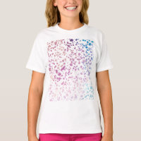 Abstract Terrazzo Mosaic Pink & Blue Pattern 