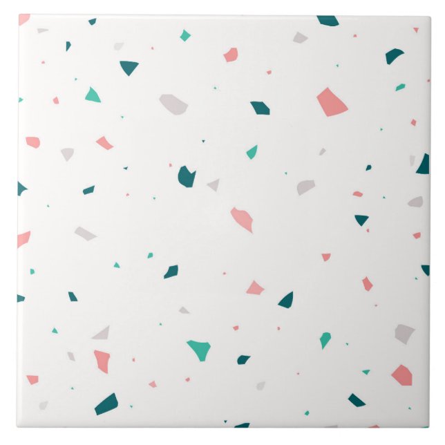 Abstract terrazzo texture flooring background tile (Front)