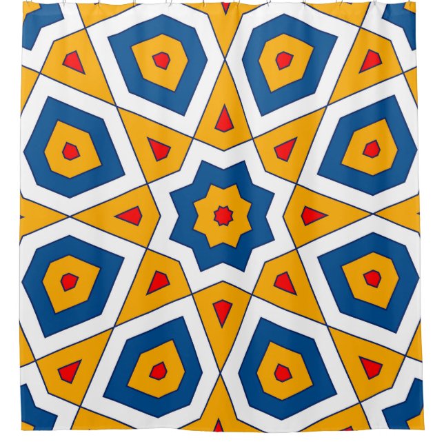 Abstract textile pattern. Background. Wallpaper. C Shower Curtain (Front)