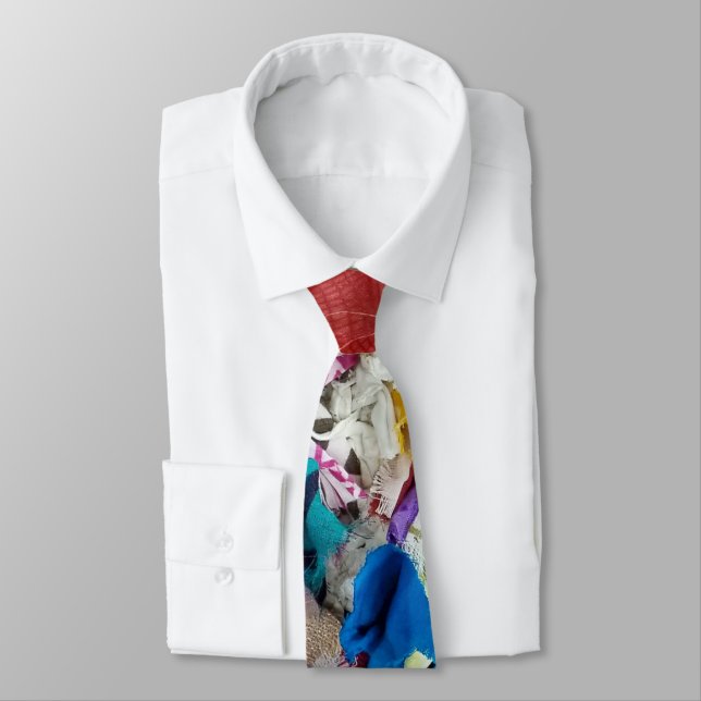 Abstract Textile Pieces Tie (Tied)