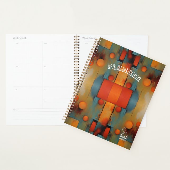 Abstract Textural Art: Concept art colours Planner (Display)