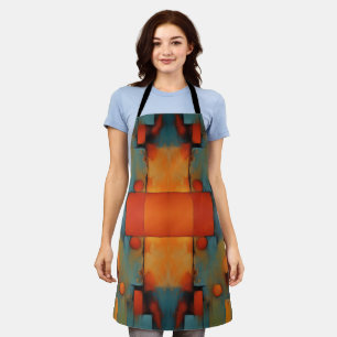 Abstract Textural Art: Nature concept art colours Apron