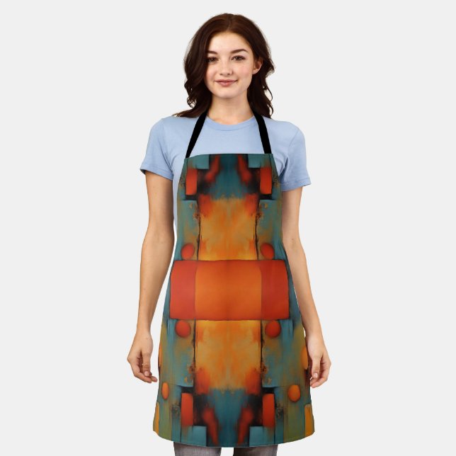 Abstract Textural Art: Nature concept art colours Apron (Worn)