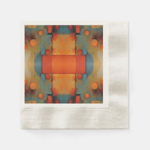 Abstract Textural Art: Nature concept art colours Napkin