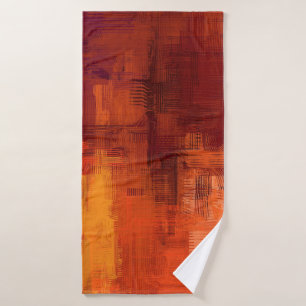 Abstract texture. 2d illustration. Expressive hand Bath Towel