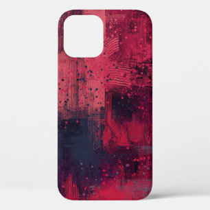 Abstract texture. 2d illustration. Expressive hand iPhone 12 Case