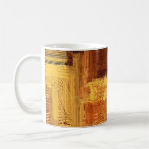 Abstract texture. 2d illustration. Expressive hand Coffee Mug