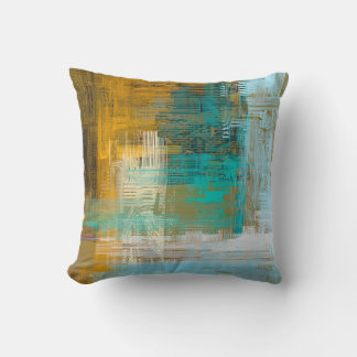 Abstract texture. 2d illustration. Expressive hand Cushion
