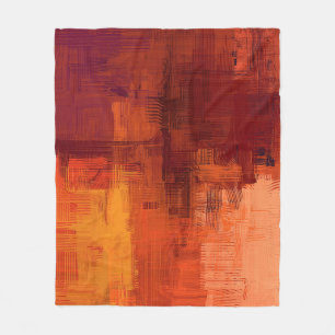 Abstract texture. 2d illustration. Expressive hand Fleece Blanket