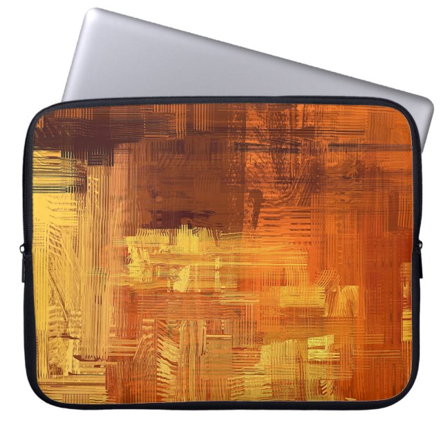 Abstract texture. 2d illustration. Expressive hand Laptop Sleeve (Front)