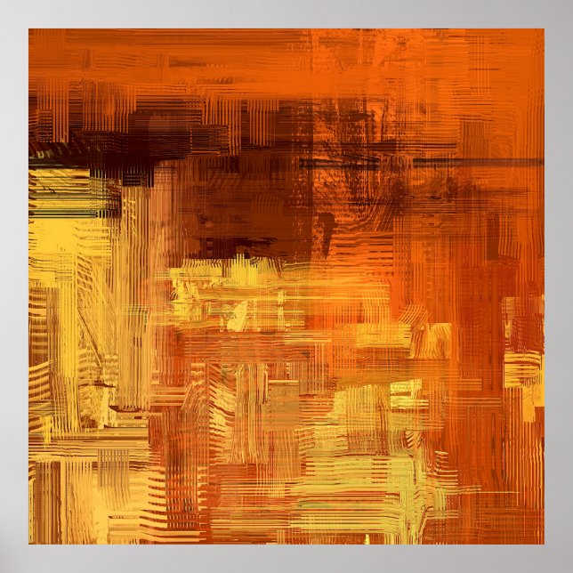 Abstract texture. 2d illustration. Expressive hand Poster (Front)