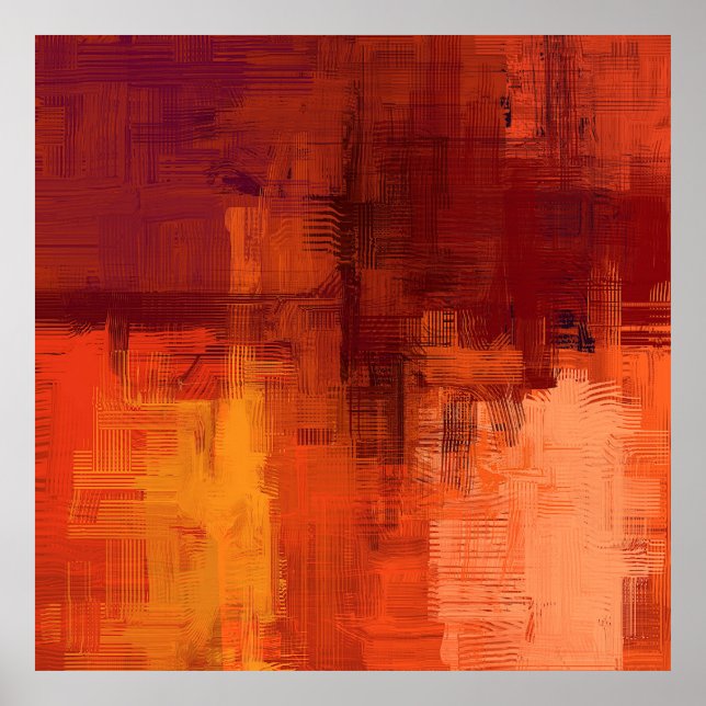 Abstract texture. 2d illustration. Expressive hand Poster (Front)