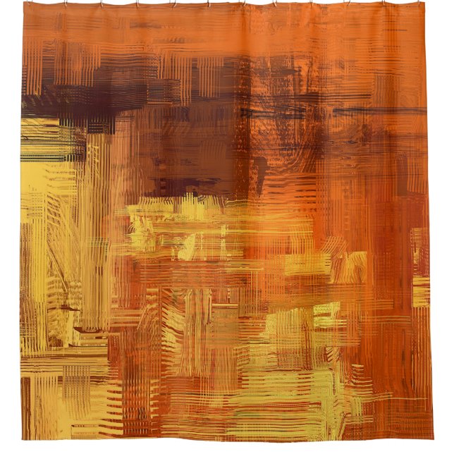 Abstract texture. 2d illustration. Expressive hand Shower Curtain (Front)