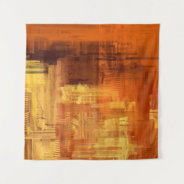 Abstract texture. 2d illustration. Expressive hand Tapestry (Front)