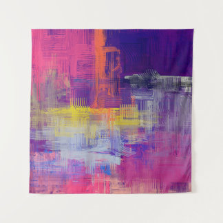 Abstract texture. 2d illustration. Expressive hand Tapestry