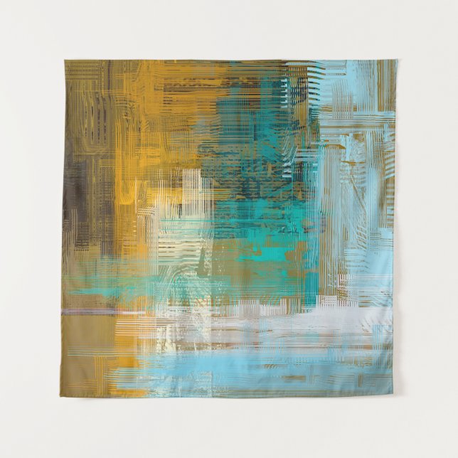 Abstract texture. 2d illustration. Expressive hand Tapestry (Front)