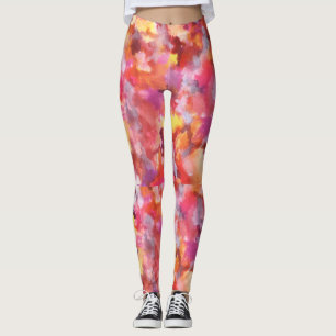 Abstract Texture Background Leggings
