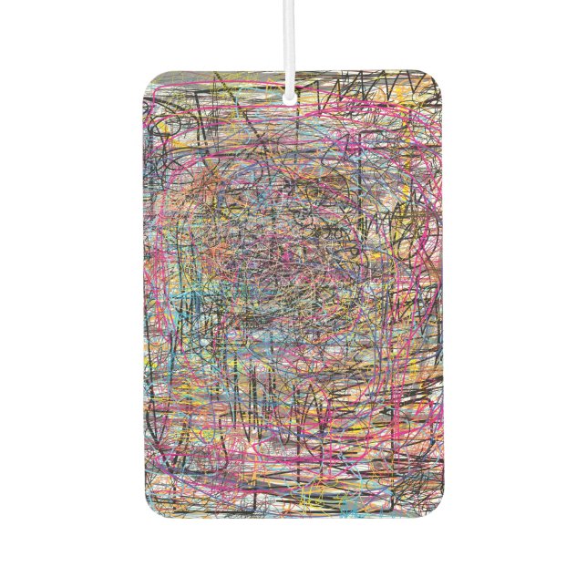 Abstract texture car air freshener (Front)