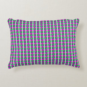abstract texture, colored plaid pattern, retro tar decorative cushion