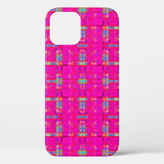 abstract texture, coloured plaid pattern, modern t Case-Mate iPhone case (Back)