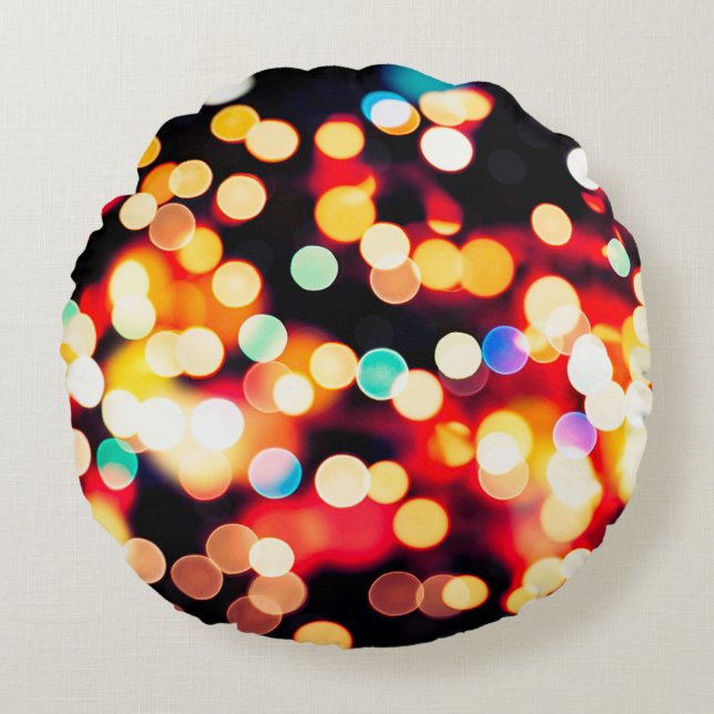 abstract texture, light  background round cushion (Front)