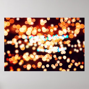 Abstract texture, light bokeh background  poster