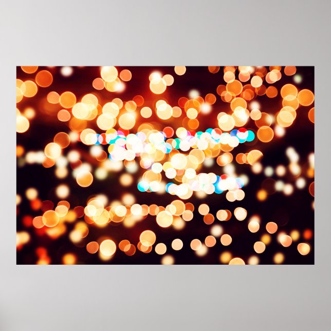 Abstract texture, light bokeh background  poster (Front)