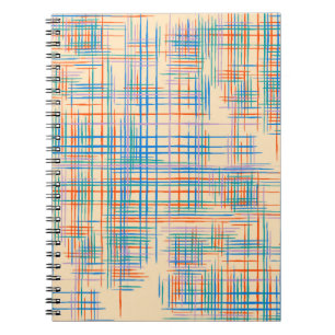 Abstract Texture with Crossing Stripes. Modern Pat Notebook